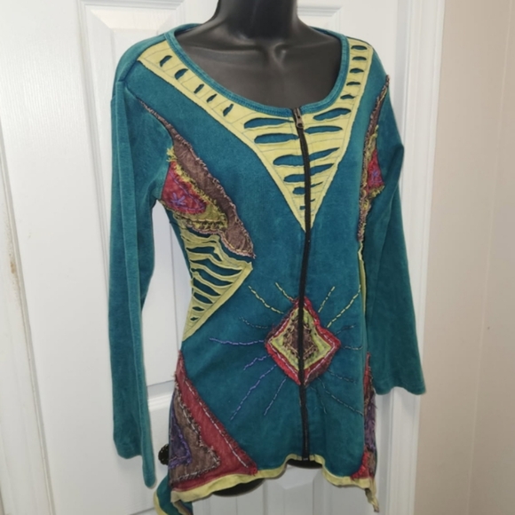 Leopards & Roses Zipper Top - Picture 7 of 7